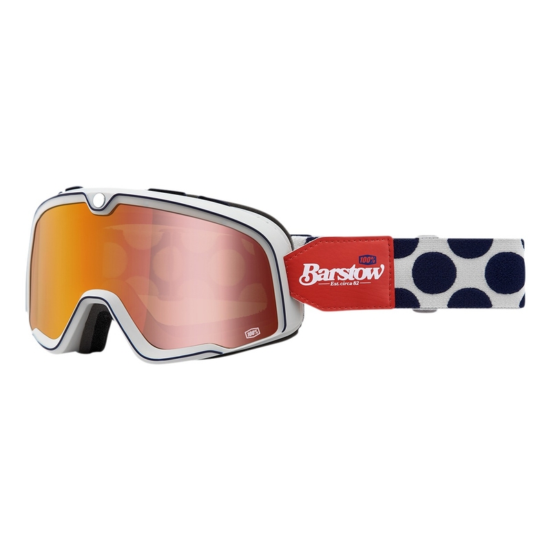 Ochelari 100% BARSTOW Hayworth roșu-albastru-albastru (plexi roșu)