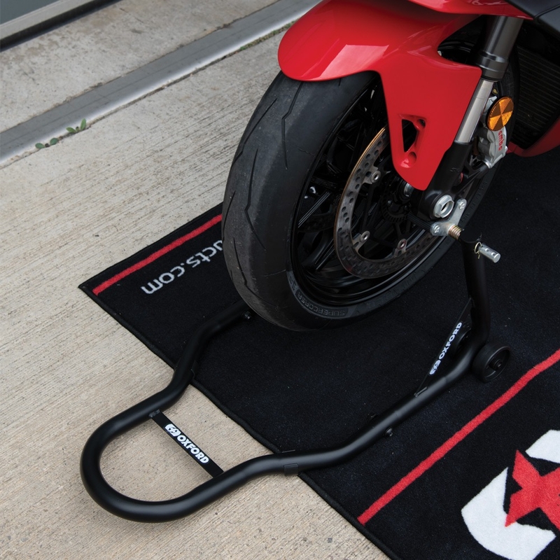 Oxford PADDOCK PADDOCK stand față de motocicletă