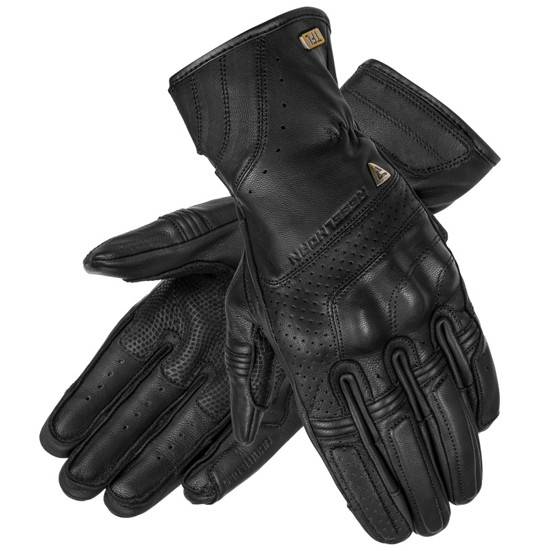 Mănuși de motocicletă Rebelhorn Runner Runner perforate negru