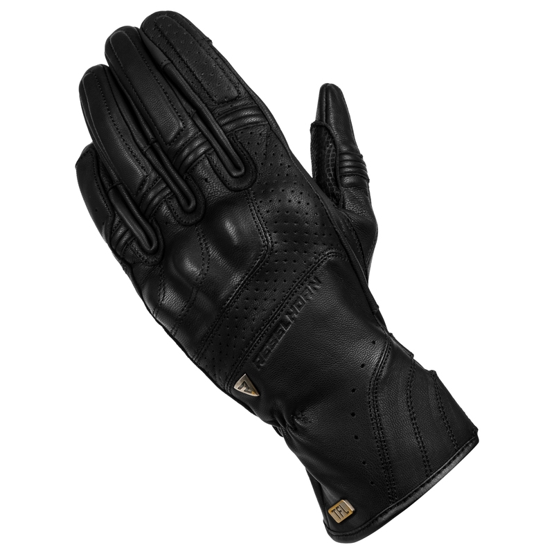 Mănuși de motocicletă Rebelhorn Runner Runner perforate negru