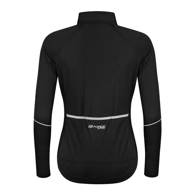 Jachetă de bicicletă pentru femei FORCE Arrow Negru lichidare