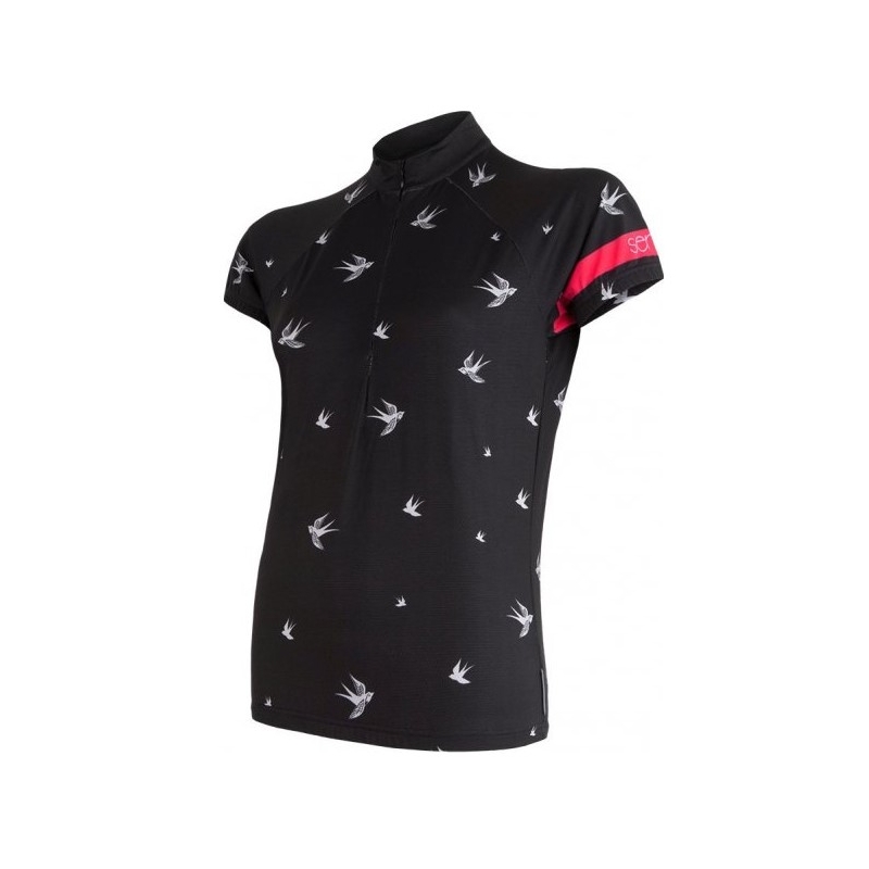 Tricou pentru femei Sensor Swallow negru - mânecă scurtă lichidare