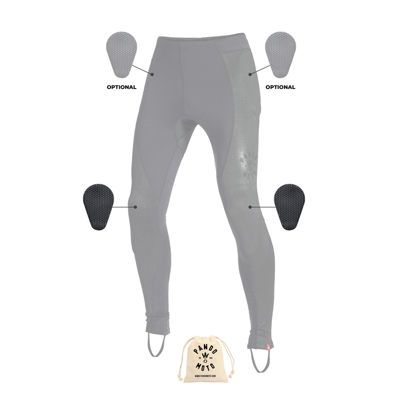 Jambiere de motociclist PANDO MOTO Skin UH 02 negru lichidare
