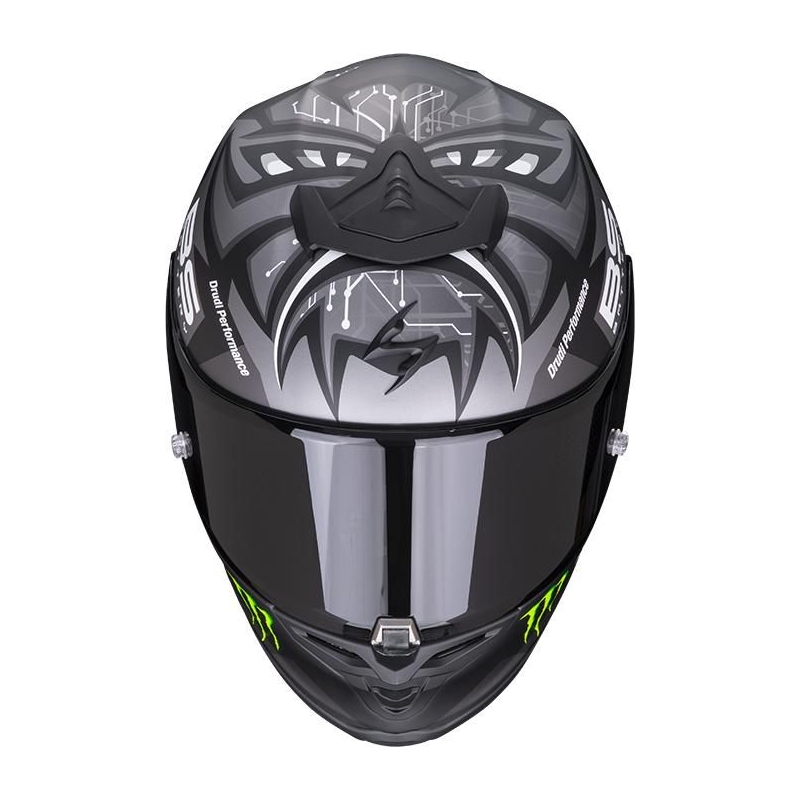 Cască de motocicletă integrală Scorpion EXO-R1 Air Fabio Quartararo Monster Replica gri
