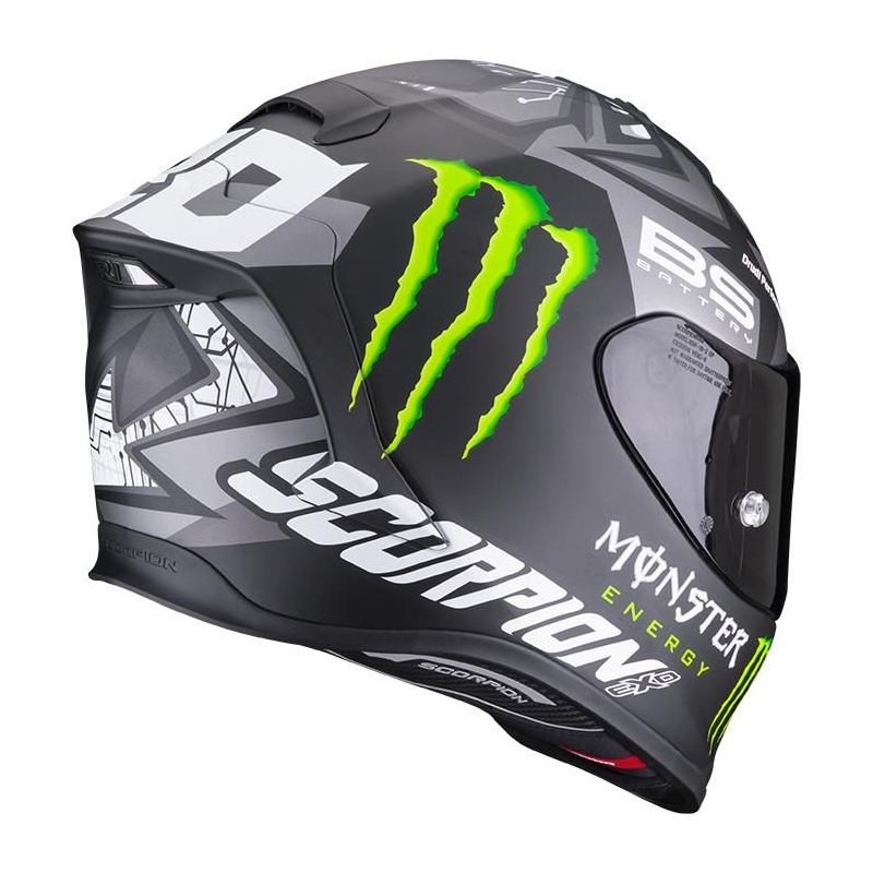 Cască de motocicletă integrală Scorpion EXO-R1 Air Fabio Quartararo Monster Replica gri