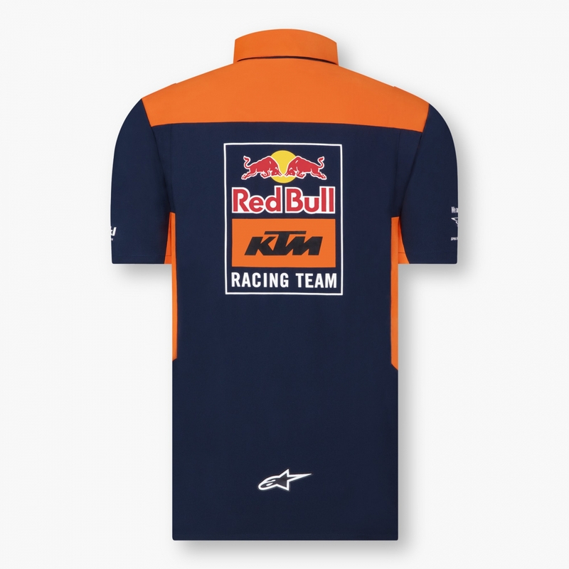Tricou polo KTM Red Bull Racing 22 albastru-portocaliu lichidare