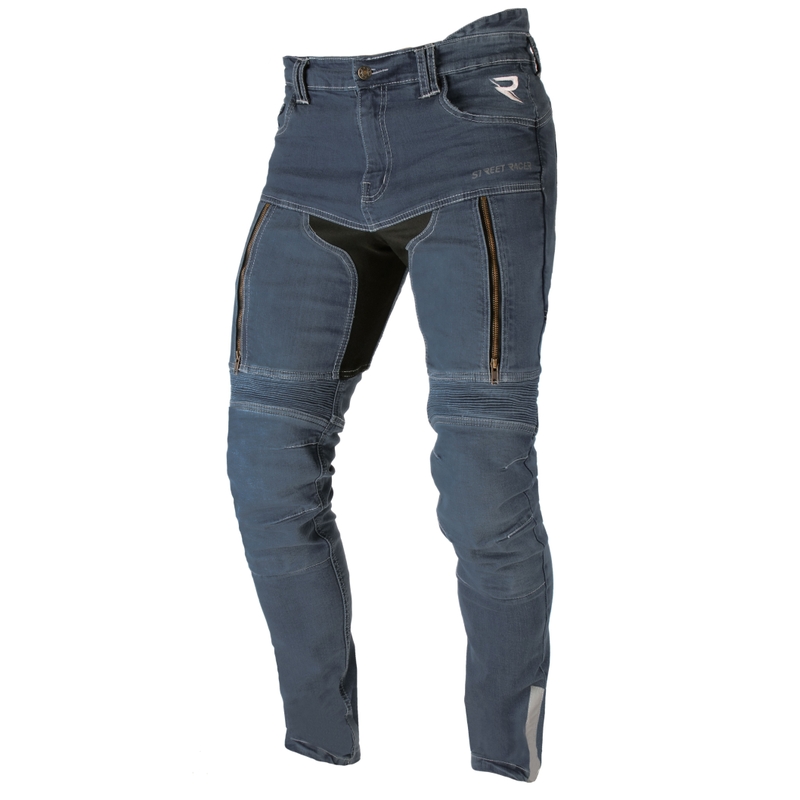 Blugi moto Street Racer Denim albaștri lichidare