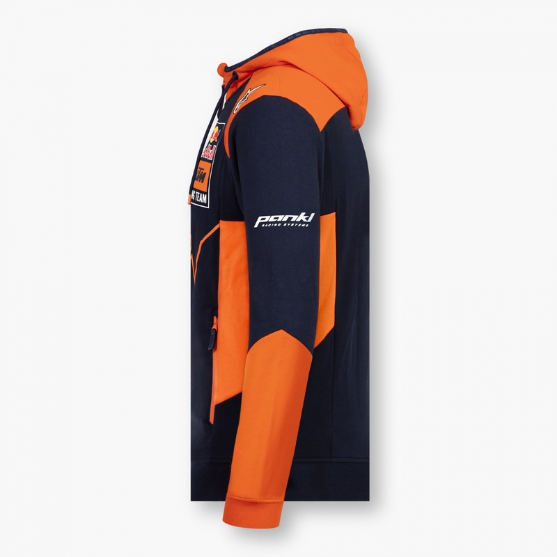 Pulover pentru copii KTM Red Bull Racing Zip albastru-portocaliu