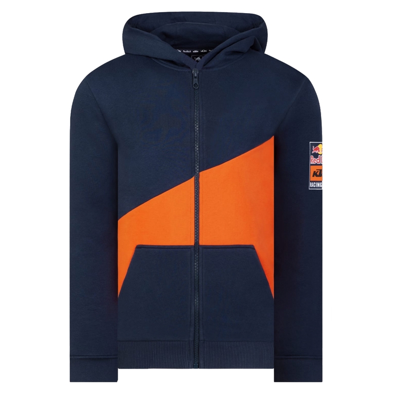 KTM Colourswitch Red Bull Red Bull Zip Kids Sweatshirt albastru-portocaliu lichidare