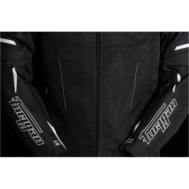 Furygan Ultra Spark Vented 3 în 1 jachetă de motocicletă albă și neagră Furygan Ultra Spark Vented 3 în 1 lichidare