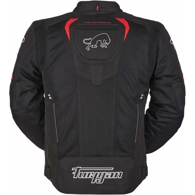Furygan Ultra Spark Vented 3 în 1 Jachetă de motocicletă roșie și neagră Furygan Ultra Spark Vented 3 în 1