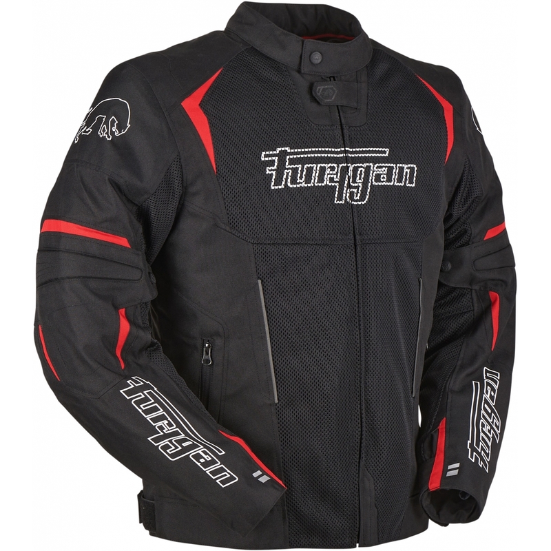 Furygan Ultra Spark Vented 3 în 1 Jachetă de motocicletă roșie și neagră Furygan Ultra Spark Vented 3 în 1