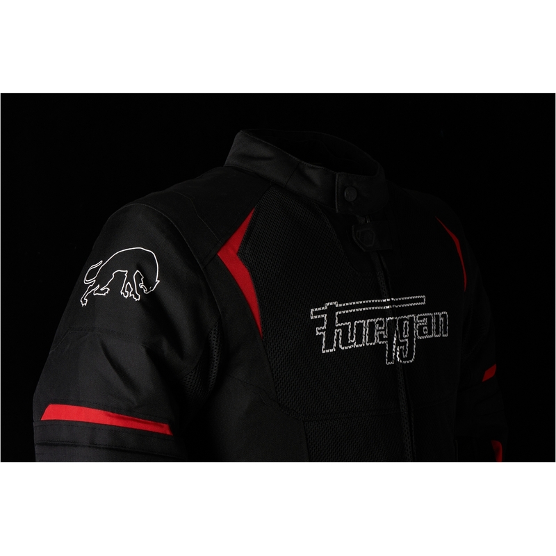 Furygan Ultra Spark Vented 3 în 1 Jachetă de motocicletă roșie și neagră Furygan Ultra Spark Vented 3 în 1