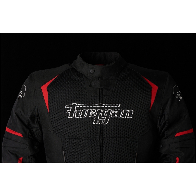 Furygan Ultra Spark Vented 3 în 1 Jachetă de motocicletă roșie și neagră Furygan Ultra Spark Vented 3 în 1