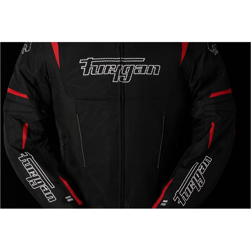 Furygan Ultra Spark Vented 3 în 1 Jachetă de motocicletă roșie și neagră Furygan Ultra Spark Vented 3 în 1