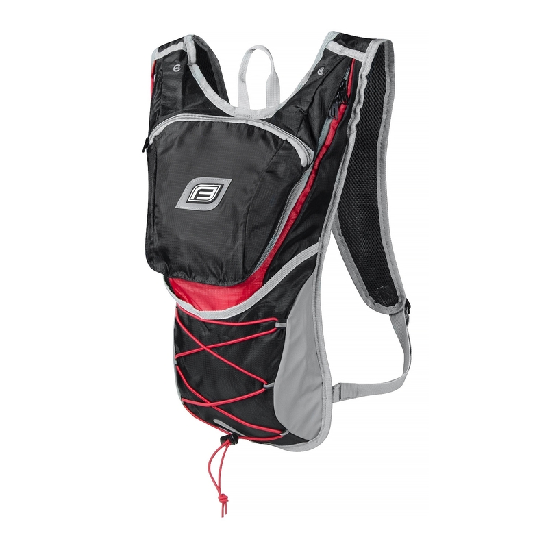 Rucsac de ciclism FORCE Twin 14 l negru-roșu lichidare