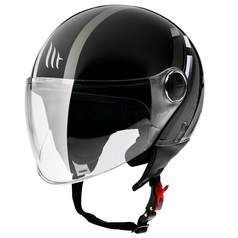 MT Street Scope D2 cască de motocicletă deschisă negru-gri lucios lichidare