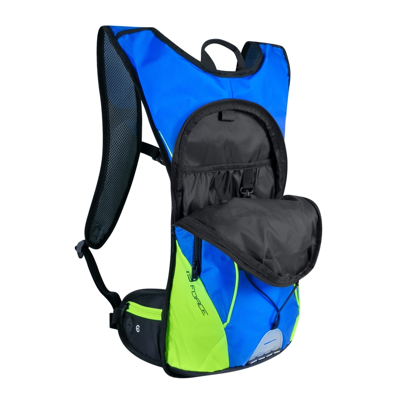 Rucsac de ciclism FORCE Berry Ace 12 l albastru-fluo verde lichidare