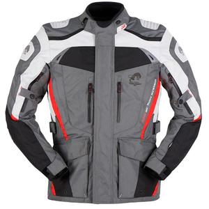 Furygan Apalaches jachetă de motocicletă gri-alb-negru-roșu