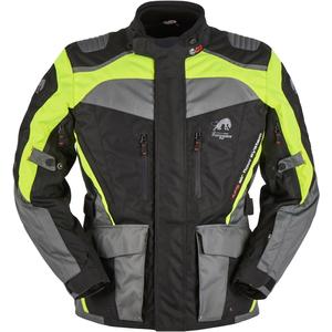 Furygan Apalaches jachetă de motocicletă negru-galben-fluo