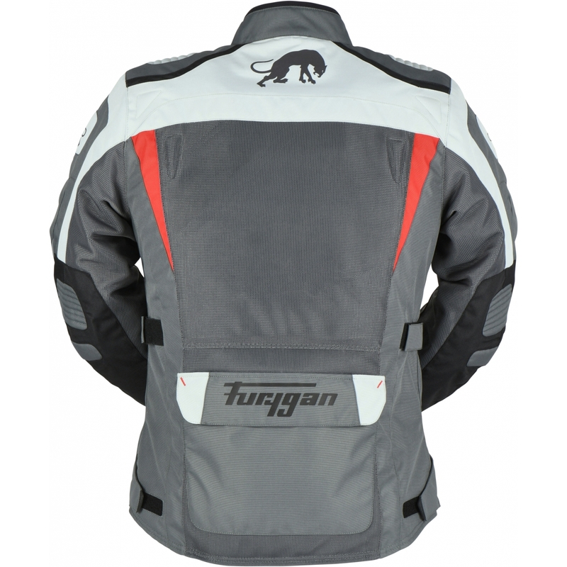 Furygan Apalaches Vented 2 în 1 gri-roșu-negru Jacheta de motocicletă Furygan Apalaches Vented 2 în 1 Grey-Red-Black