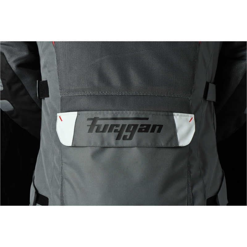 Furygan Apalaches Vented 2 în 1 gri-roșu-negru Jacheta de motocicletă Furygan Apalaches Vented 2 în 1 Grey-Red-Black