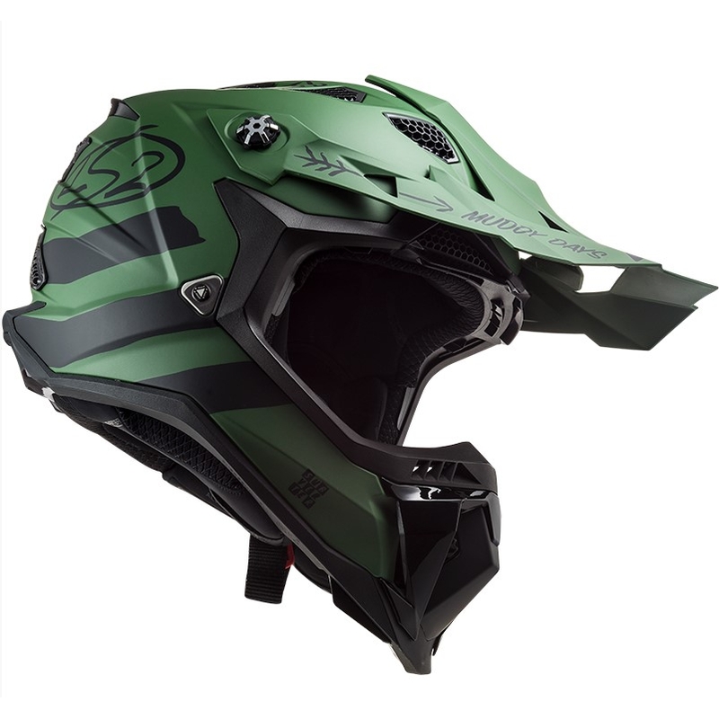 Cască de motocros LS2 MX700 Subverter Cargo green matt