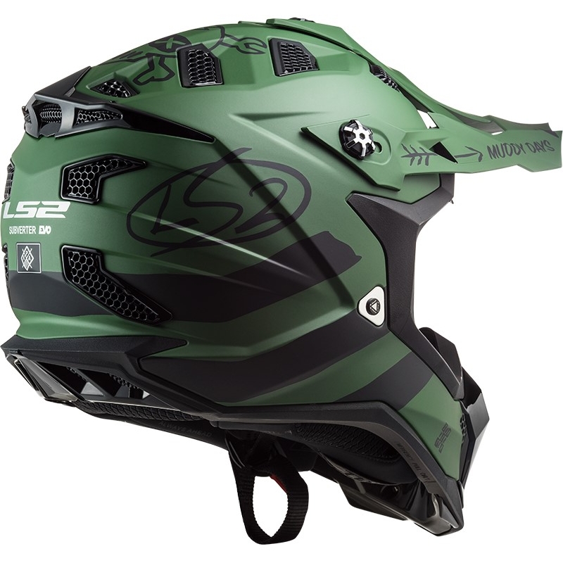 Cască de motocros LS2 MX700 Subverter Cargo green matt