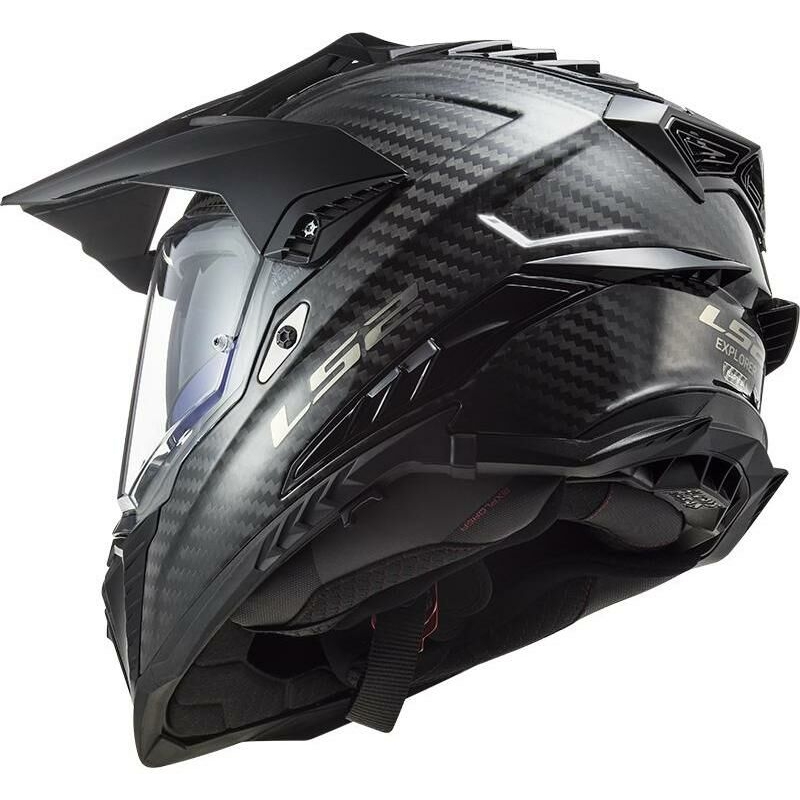 Cască de enduro LS2 MX701 Explorer C Carbon Black Gloss