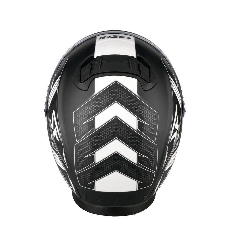 Cască integrală de motocicletă Lazer Rafale Evo MM Roadtech negru și alb