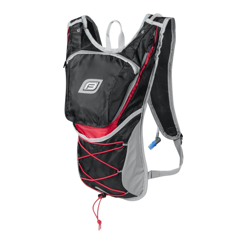 Rucsac de ciclism FORCE Twin Plus 14 l negru-roșu cu hidrovac lichidare