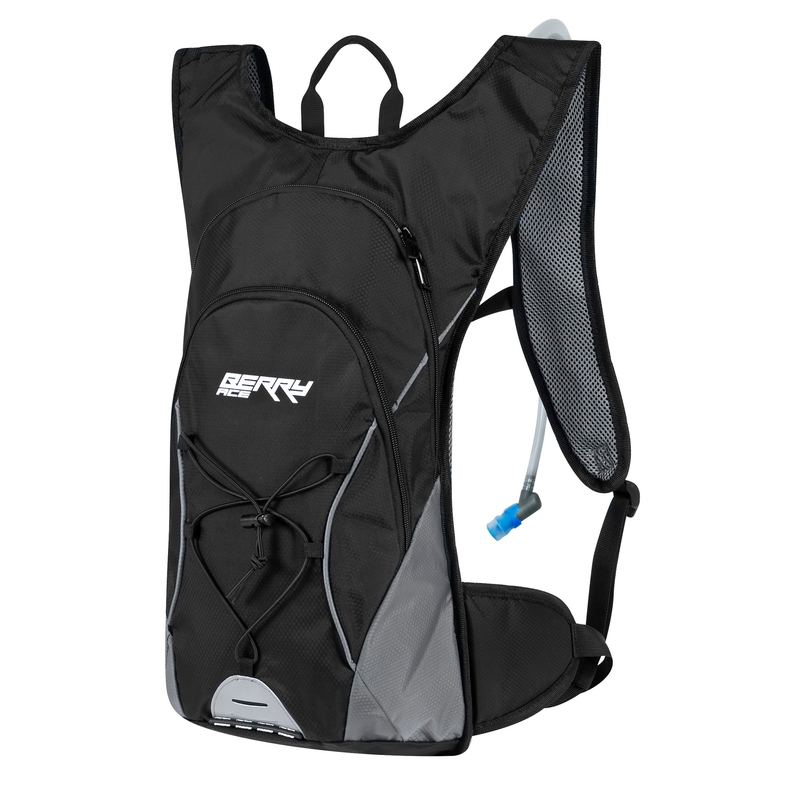 Rucsac de ciclism FORCE Berry Ace Plus 12 l negru-gri cu hidrovac lichidare