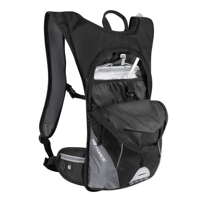 Rucsac de ciclism FORCE Berry Ace Plus 12 l negru-gri cu hidrovac lichidare