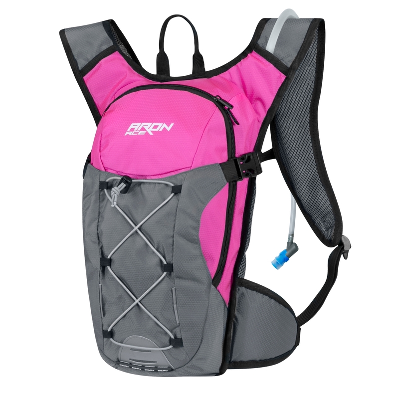 Rucsac pentru ciclism FORCE Aron Ace Plus 10 l roz-gri cu hidrovac lichidare