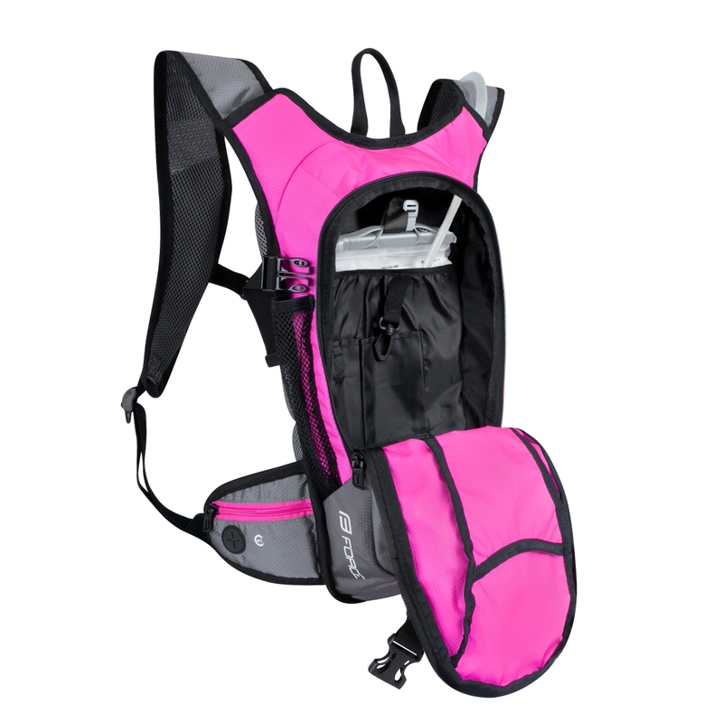 Rucsac pentru ciclism FORCE Aron Ace Plus 10 l roz-gri cu hidrovac lichidare