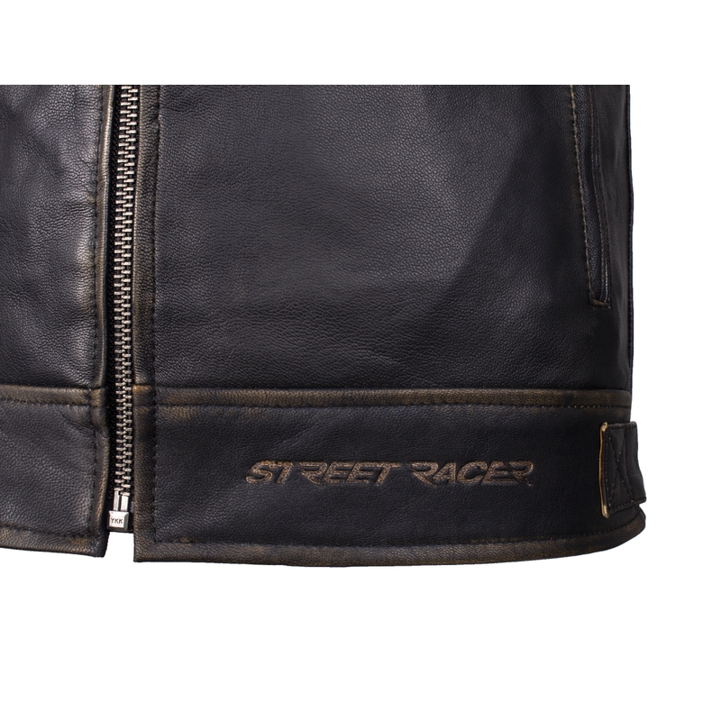 Geacă moto Street Racer Tribe Retro maro