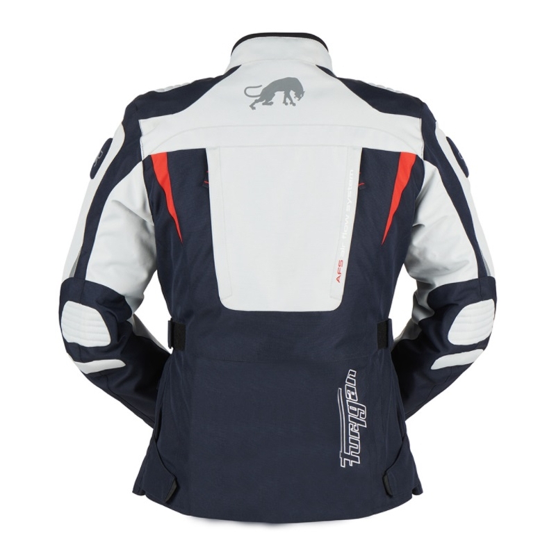 Geacă de motocicletă pentru femei Furygan Apalaches Red, White and Blue