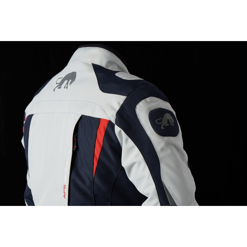 Geacă de motocicletă pentru femei Furygan Apalaches Red, White and Blue