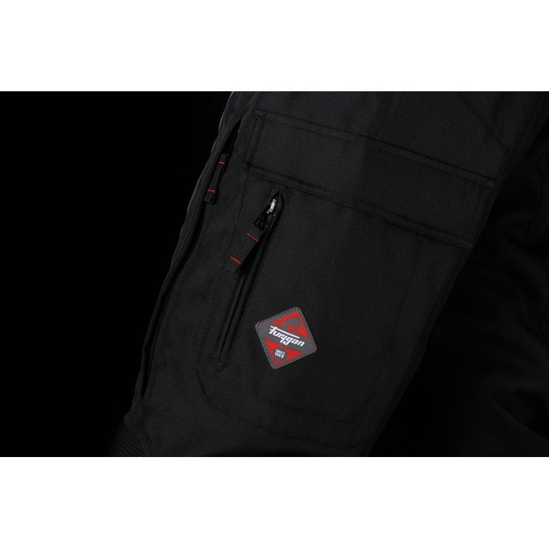 Furygan Apalaches Negru Pantaloni de motocicletă Furygan Apalaches Negru lichidare