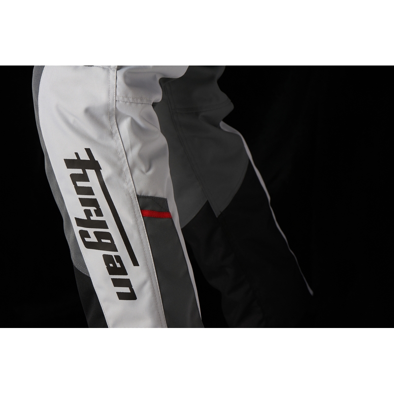 Pantaloni de motocicletă Furygan Apalaches negru-alb-roșu-gri negru lichidare