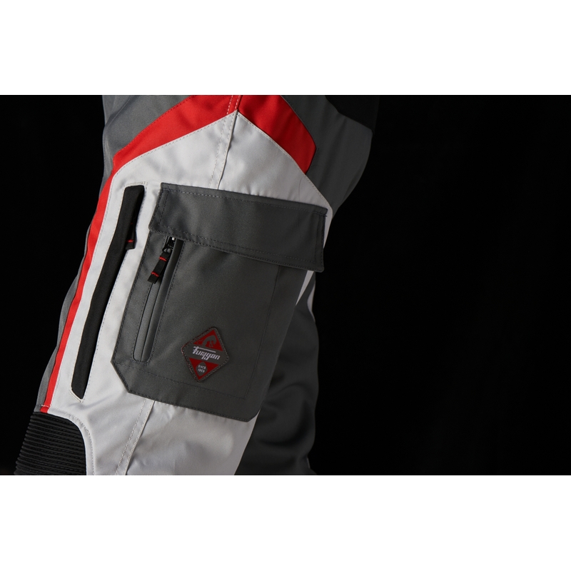 Pantaloni de motocicletă Furygan Apalaches negru-alb-roșu-gri negru lichidare