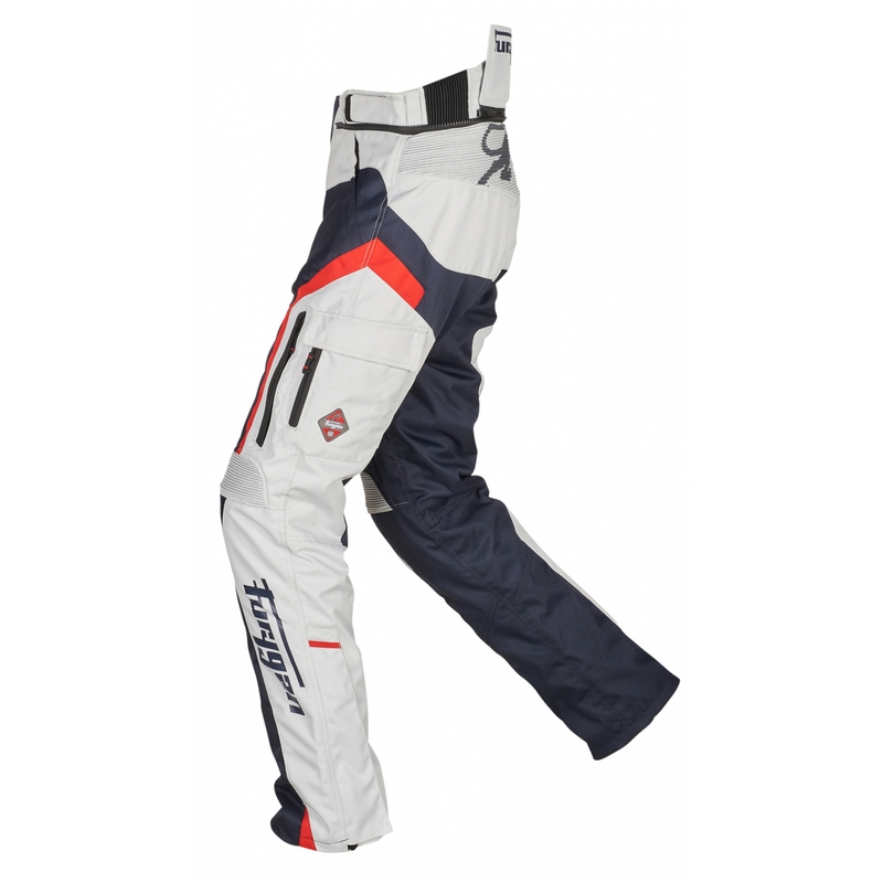 Furygan Apalaches Negru-roșu-alb-alb-albastru Pantaloni pentru motociclete lichidare