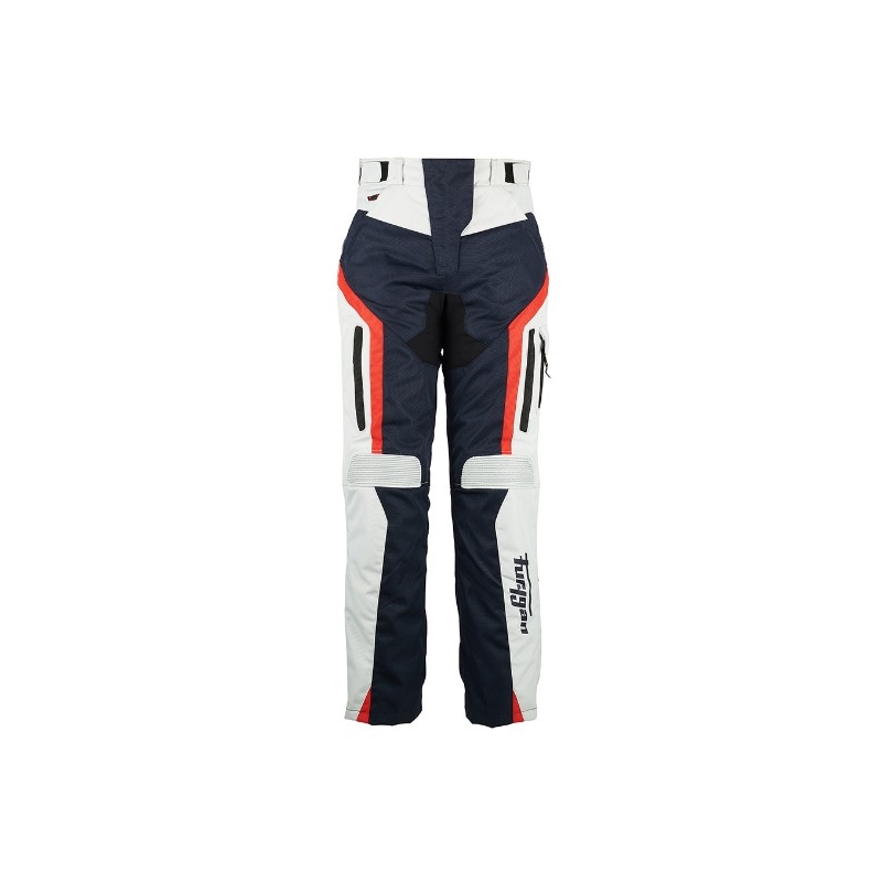 Pantaloni moto pentru femei Furygan Apalaches negru-roșu-alb-alb-albastru lichidare