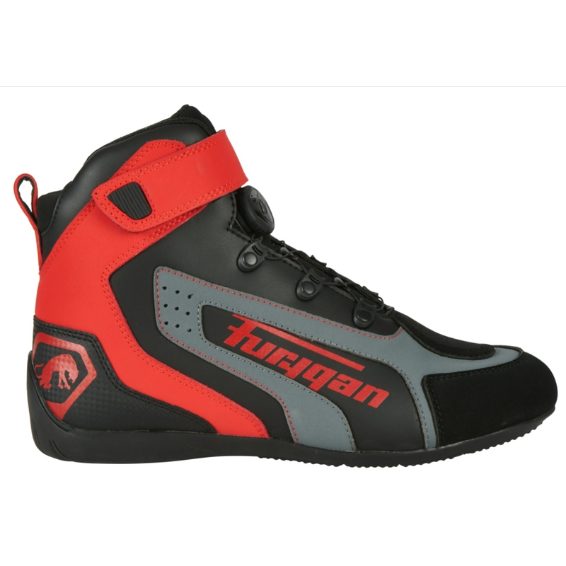 Furygan V4 Easy D3O Cizme de motocicletă negru-roșu