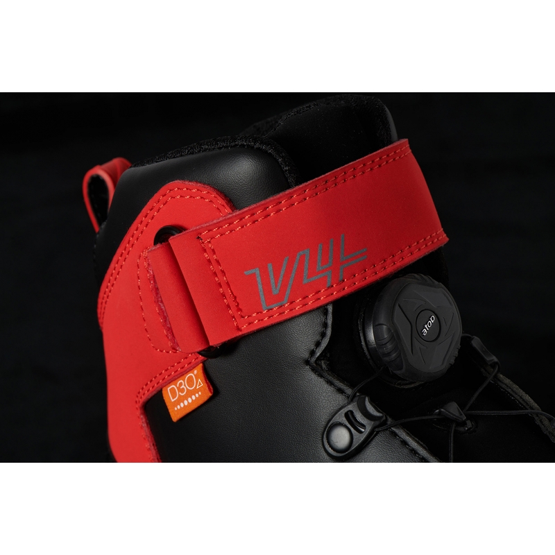 Furygan V4 Easy D3O Cizme de motocicletă negru-roșu