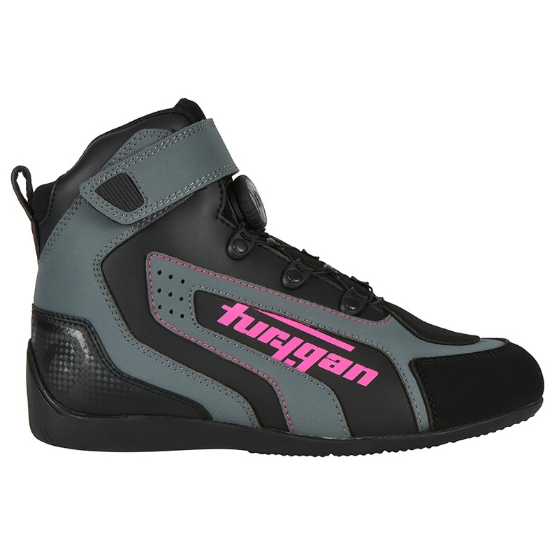 Cizme de motocicletă Furygan V4 Easy D3O Black-Grey-Pink pentru femei