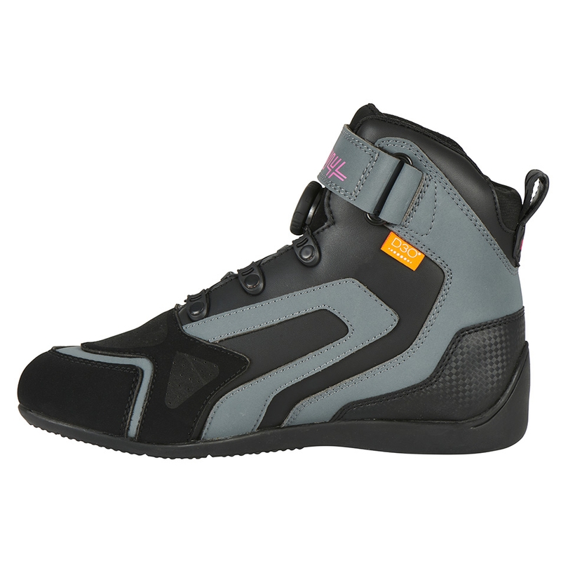 Cizme de motocicletă Furygan V4 Easy D3O Black-Grey-Pink pentru femei