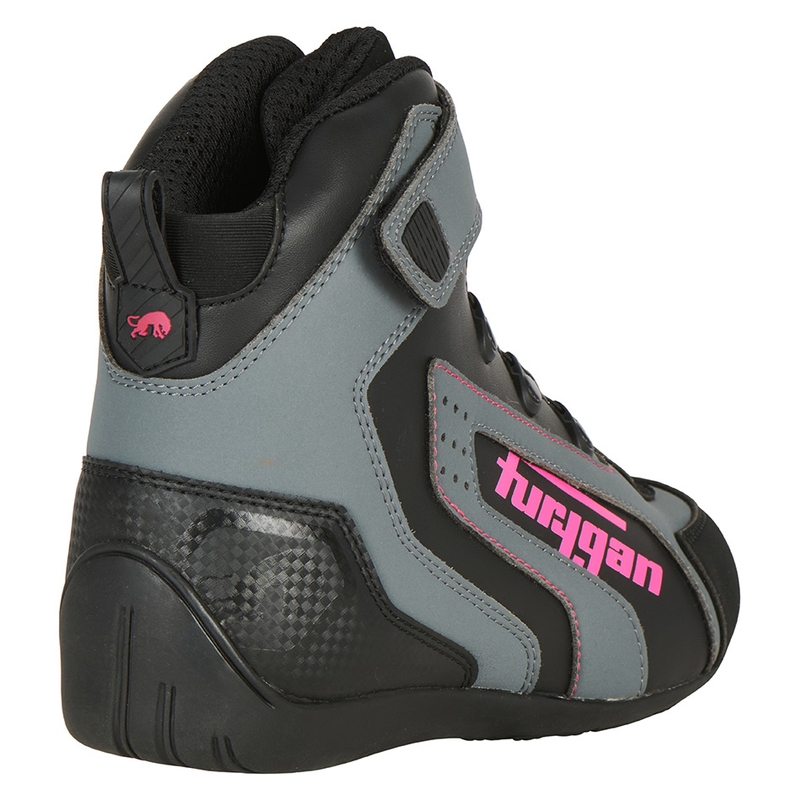 Cizme de motocicletă Furygan V4 Easy D3O Black-Grey-Pink pentru femei