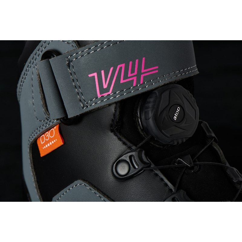 Cizme de motocicletă Furygan V4 Easy D3O Black-Grey-Pink pentru femei