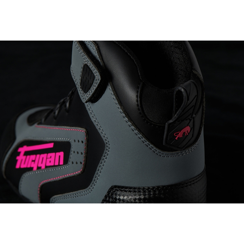 Cizme de motocicletă Furygan V4 Easy D3O Black-Grey-Pink pentru femei